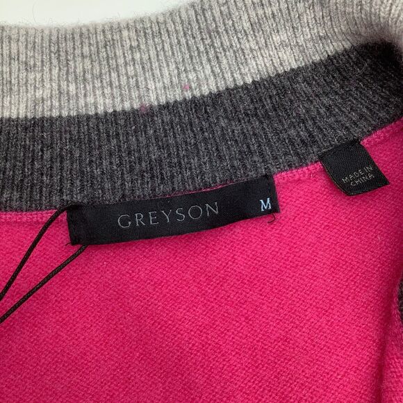 Greyson Mens Sebonack Cashmere Wool Blend 1/4 Zip Golf Pullover Size Medium NWT - Picture 4 of 8